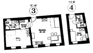 Appartements 3 und 4
