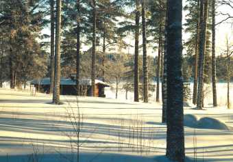 Camp im Winter