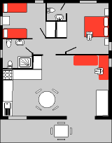 Grundri vom Haus